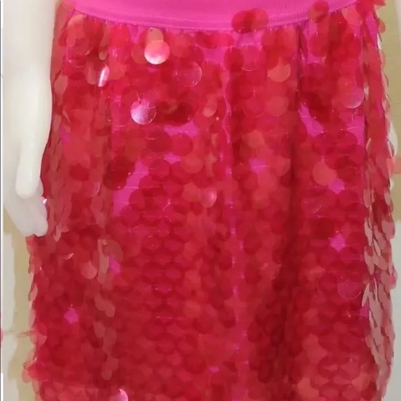 2/$20 Lot Of 2 Aeropostale XS Sequins Fuschia Skaters Skirt And Green T-Shirt - Picture 4 of 7